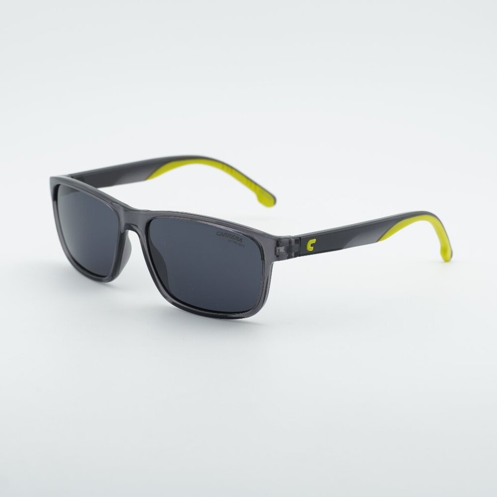 CARRERA 2047T/S 03U5 IR Sunglasses Grey/Green Rectangle Frame, Grey Lenses